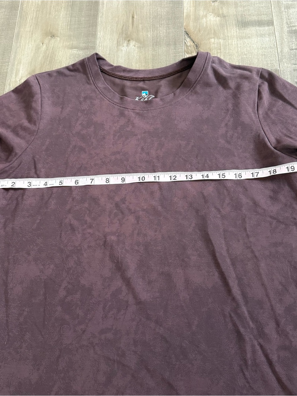 NEW Kuhl Konstance Short Sleeve Shirt W Lg Brown Ganache Print UPF 50 Performanc - Picture 6 of 7